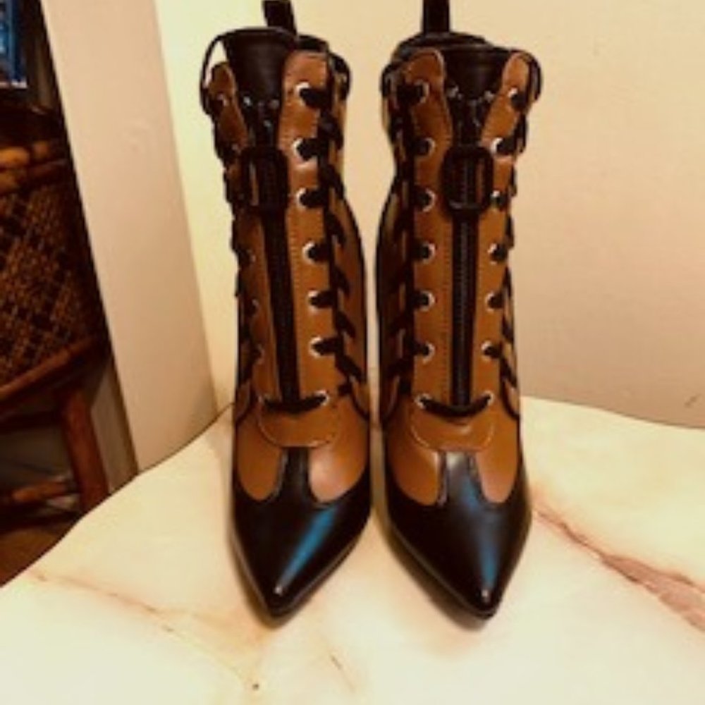 AZALEA WANG Inherit The Crown Lace Up Boots
